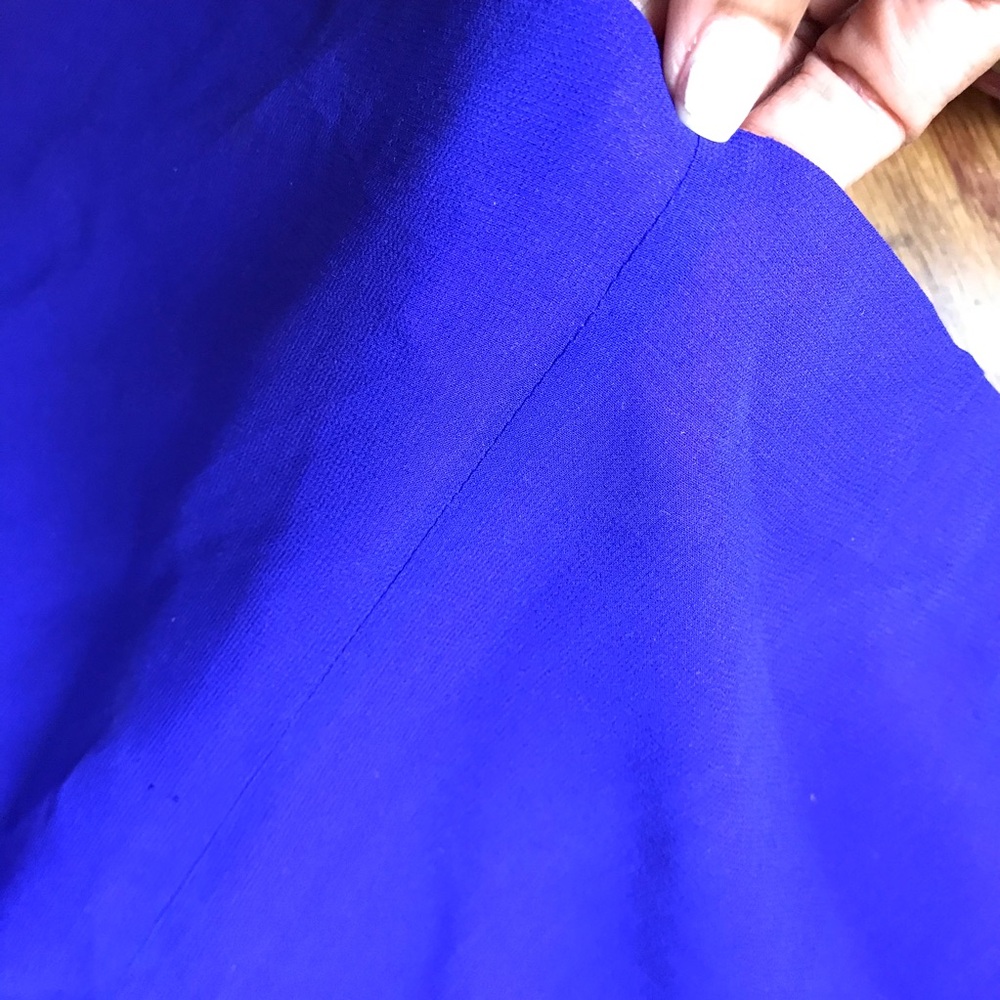 Vintage Kathryn Conover Purple Silk Strapless Dress - Picture 8 of 9